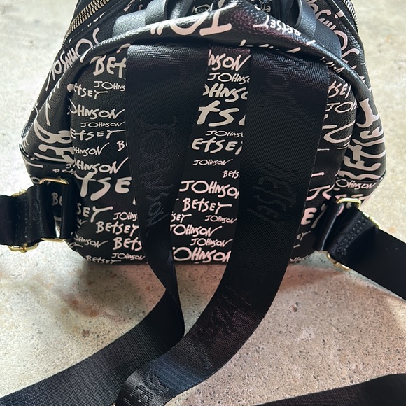 NEW Betsy Johnson Black and White Mini Book Bag main image 4